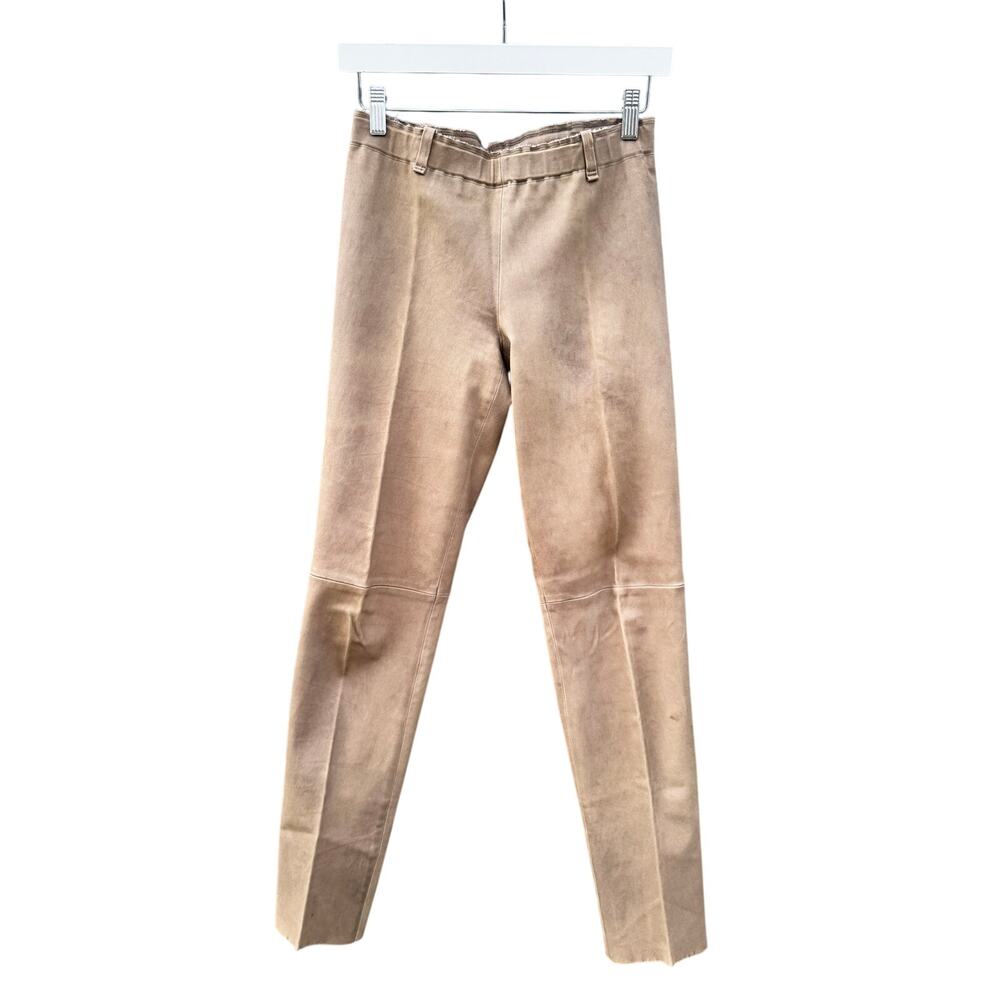 Stouls Paris Gray Leather Leggings Leather Pants Medium M